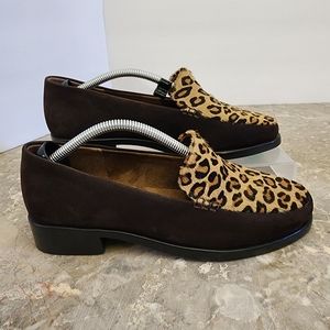 Aerosoles womens 7.5 leopard print flats